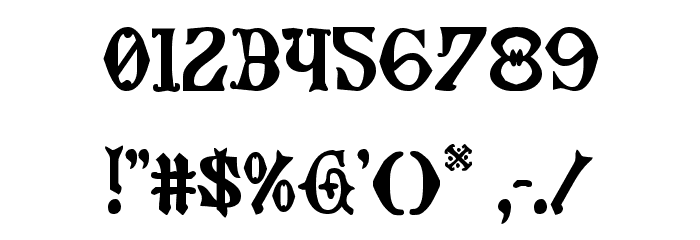 Westdelphia Regular Font OTHER CHARS