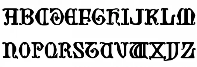 Westdelphia Regular Шрифта ВЕРХНИЙ