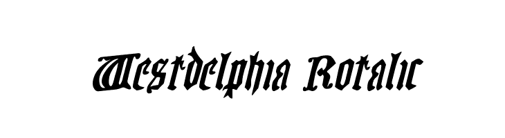 Westdelphia Rotalic Font