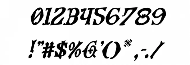 Westdelphia Rotalic Font OTHER CHARS