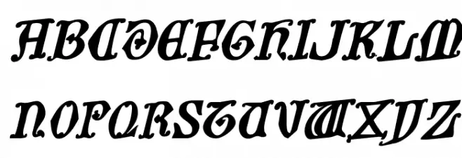 Westdelphia Rotalic Font Litere mari