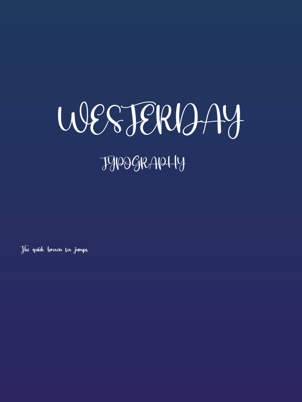 Westerday Poster