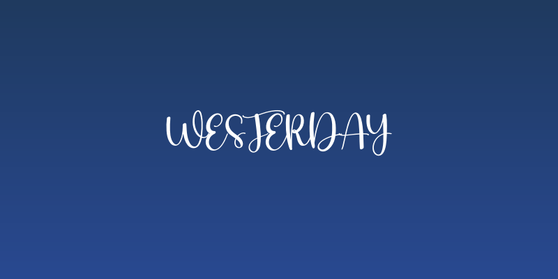 Westerday Social Header
