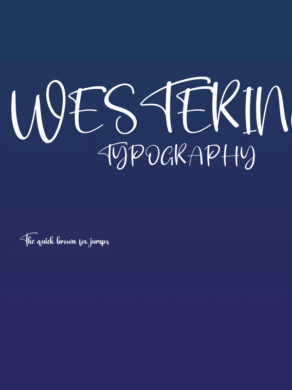 Westering Poster