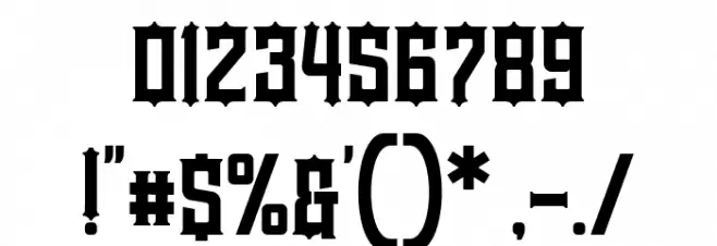 Westerion Regular Font OTHER CHARS
