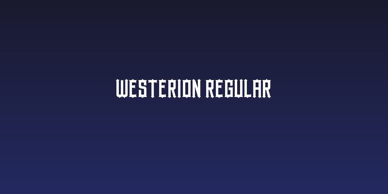Westerion Regular Social Header