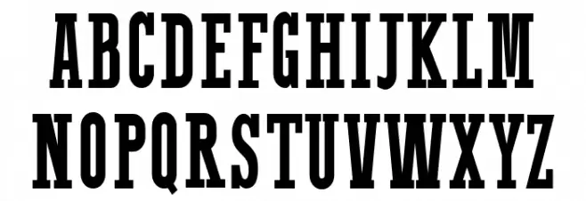 Western Bang Bang Clean Schriftart Groß