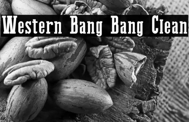 Western Bang Bang Clean Font examples