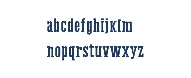 Western Bang Bang Clean Lowercase