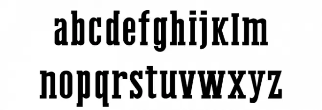 Western Bang Bang Clean Font LOWERCASE