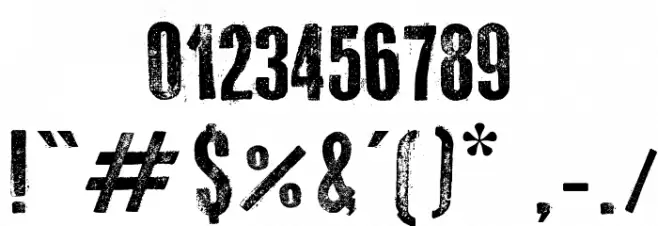 Western Bang Bang Font OTHER CHARS