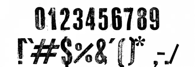 Western Bang Bang Font OTHER CHARS