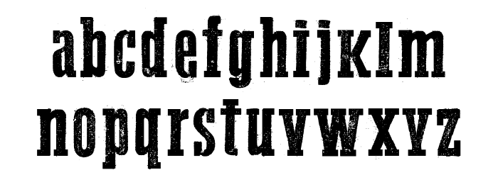 Western Bang Bang Font LOWERCASE