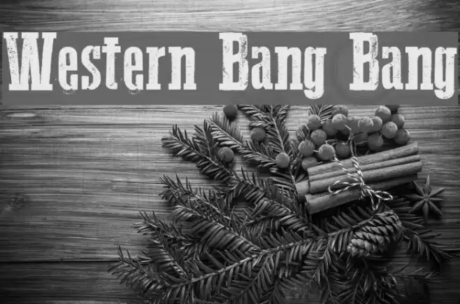 Western Bang Bang Font examples