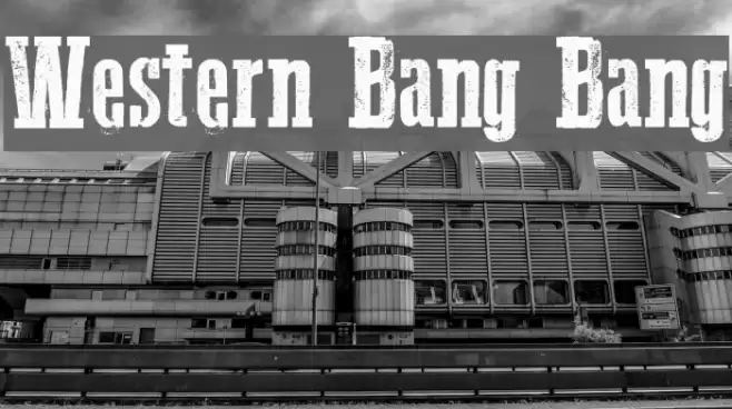 Western Bang Bang Font examples