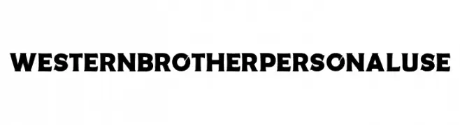 Western Brother Personal Use  les polices de caractères gratuit tlcharger