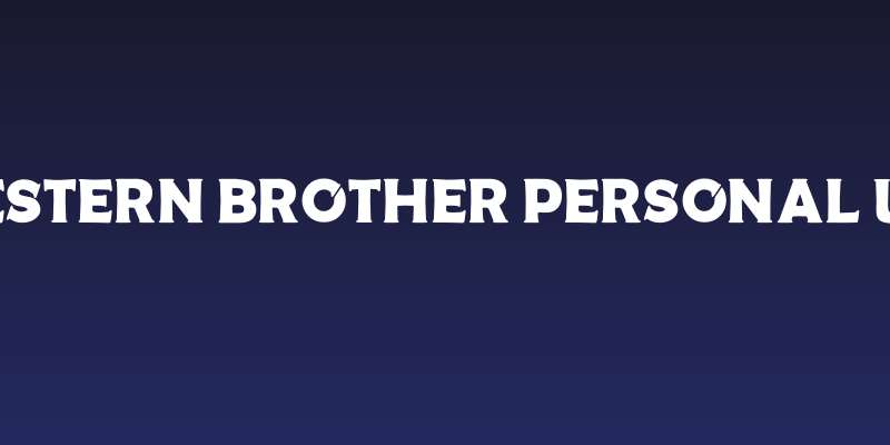 Western Brother Personal Use Social Header