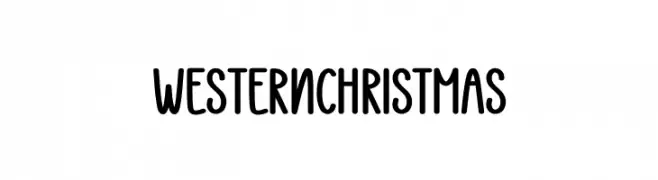 Western  Christmas Font