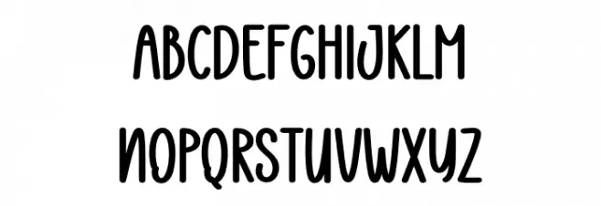 Western  Christmas Font UPPERCASE