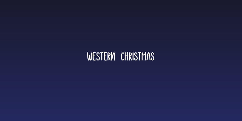 Western  Christmas Social Header