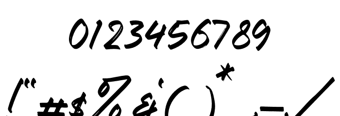 Western Cowboys フォント その他の文字