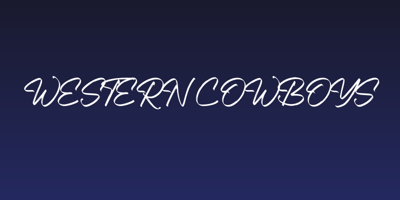 Western Cowboys Social Header