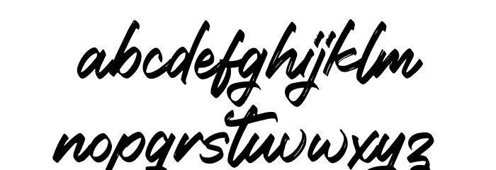 Western Cowboys フォント 小文字