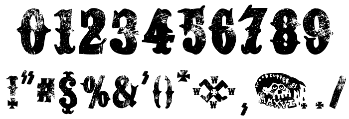 Western Dead Font OTHER CHARS