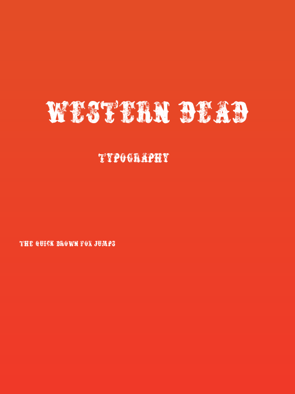 Western Dead Poster