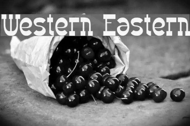 Western Eastern Font examples