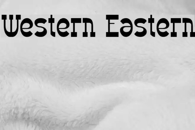 Western Eastern Font examples