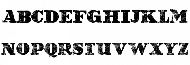 Western Grungy by Marta van Eck Font UPPERCASE