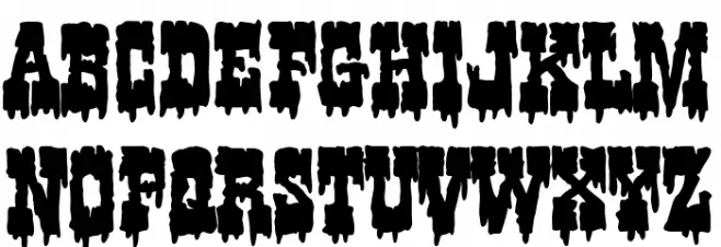 Western Nightmare Polices MAJUSCULES