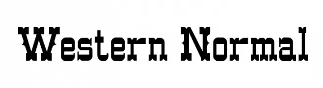 Western Normal  नि: शुल्क फ़ॉन्ट्स डाउनलोड