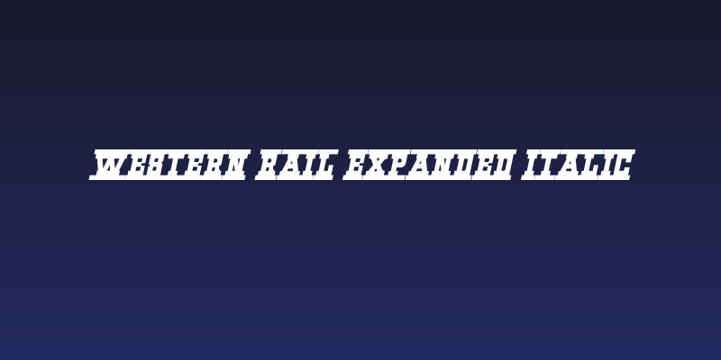Western Rail Expanded Italic Social Header