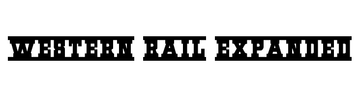 Western Rail Expanded  Frei Schriftart Herunterladen