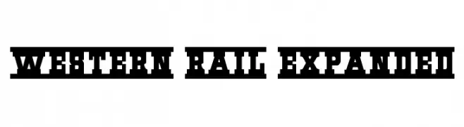 Western Rail Expanded  Frei Schriftart Herunterladen