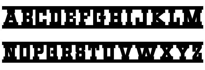 Western Rail Expanded Font LOWERCASE