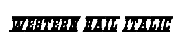 Western Rail Italic  font caratteri gratis