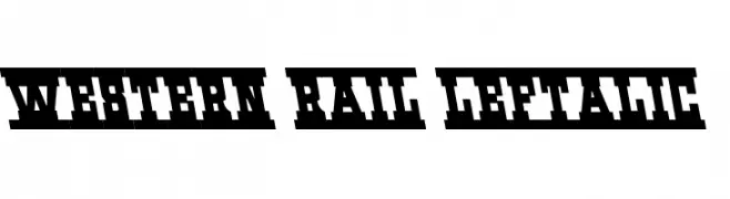 Western Rail Leftalic  baixar fontes gratis