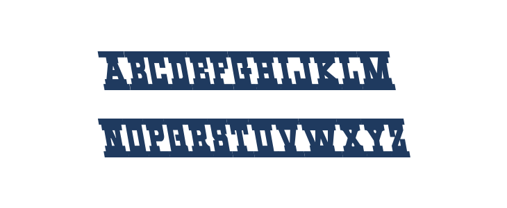 Western Rail Leftalic Lowercase