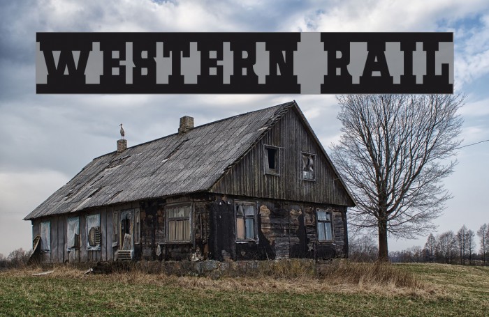 Western Rail Font examples