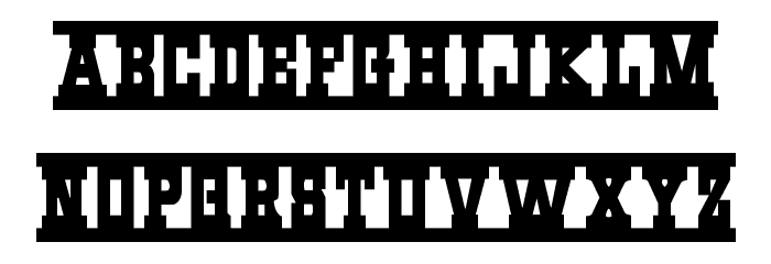 Western Rail Font LOWERCASE