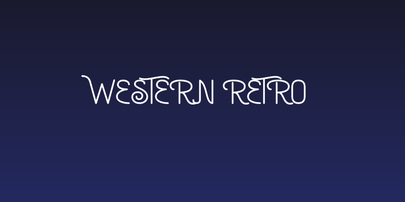 Western Retro Social Header