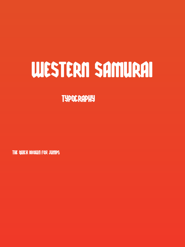 Western Samurai Poster