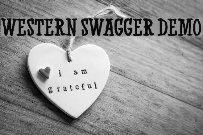 Western Swagger DEMO Font examples