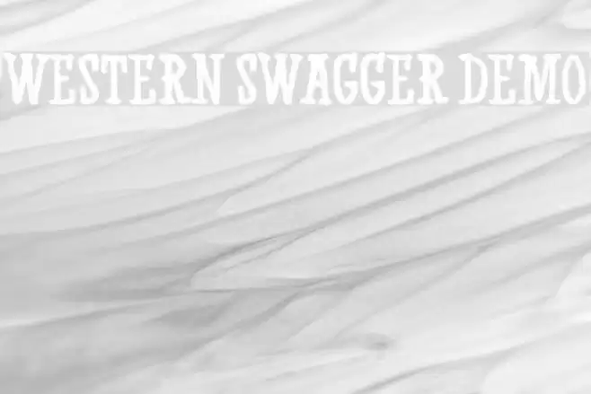 Western Swagger DEMO Font examples