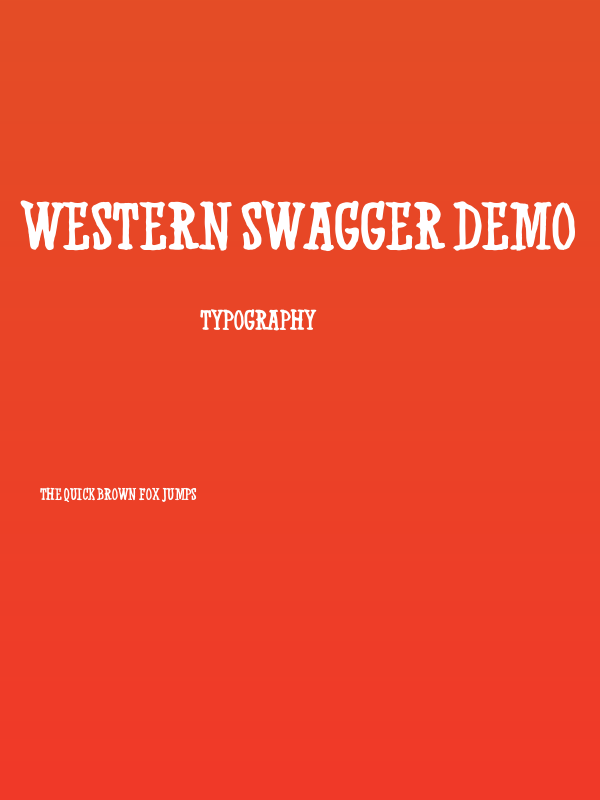 Western Swagger DEMO Poster