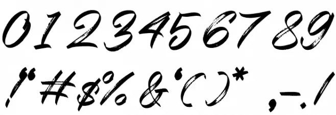 Western Font OTHER CHARS