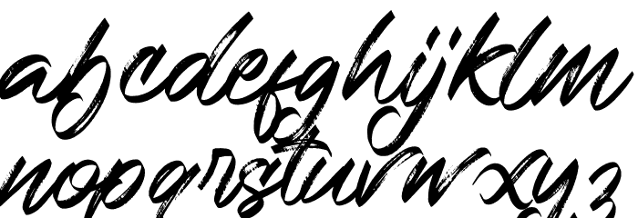 Western Font LOWERCASE
